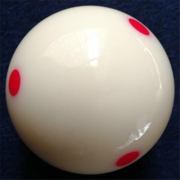 AAA-Grade PRO Cup Standard Pool-Billiard Cue Ball with 6 Dots (2-1/4'', 6 oz) - Picture 2 of 7